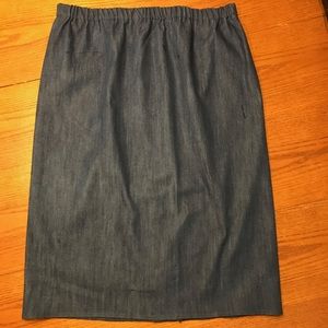 Straight Denim Skirt, Sz XL